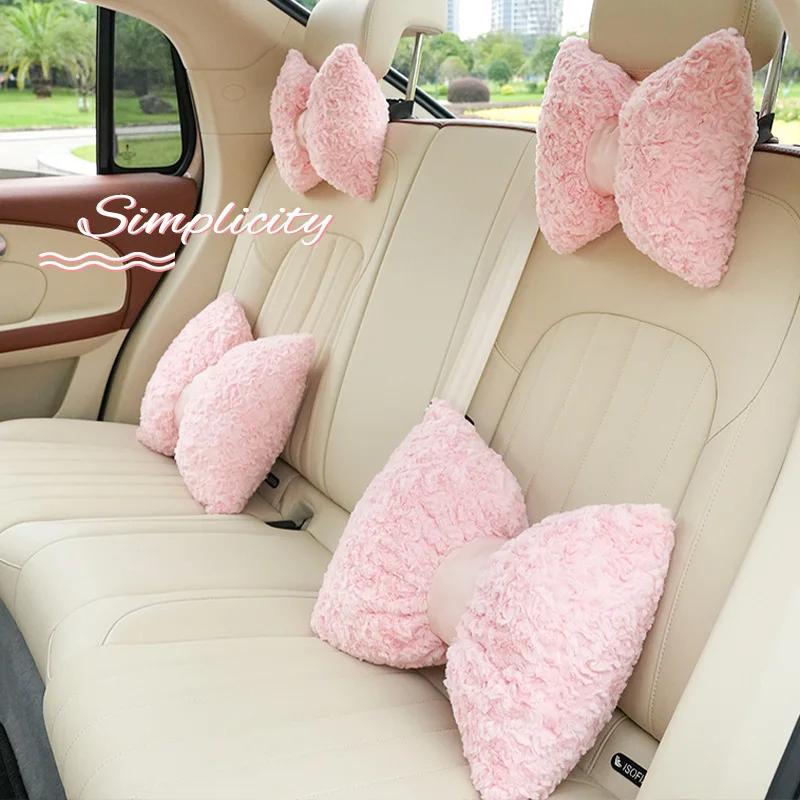 Housse de siège de voiture pour femme, motif dessin animé mignon, universelle, accessoires intérieurs, antidérapante, respirante, coussin de voiture pour fille