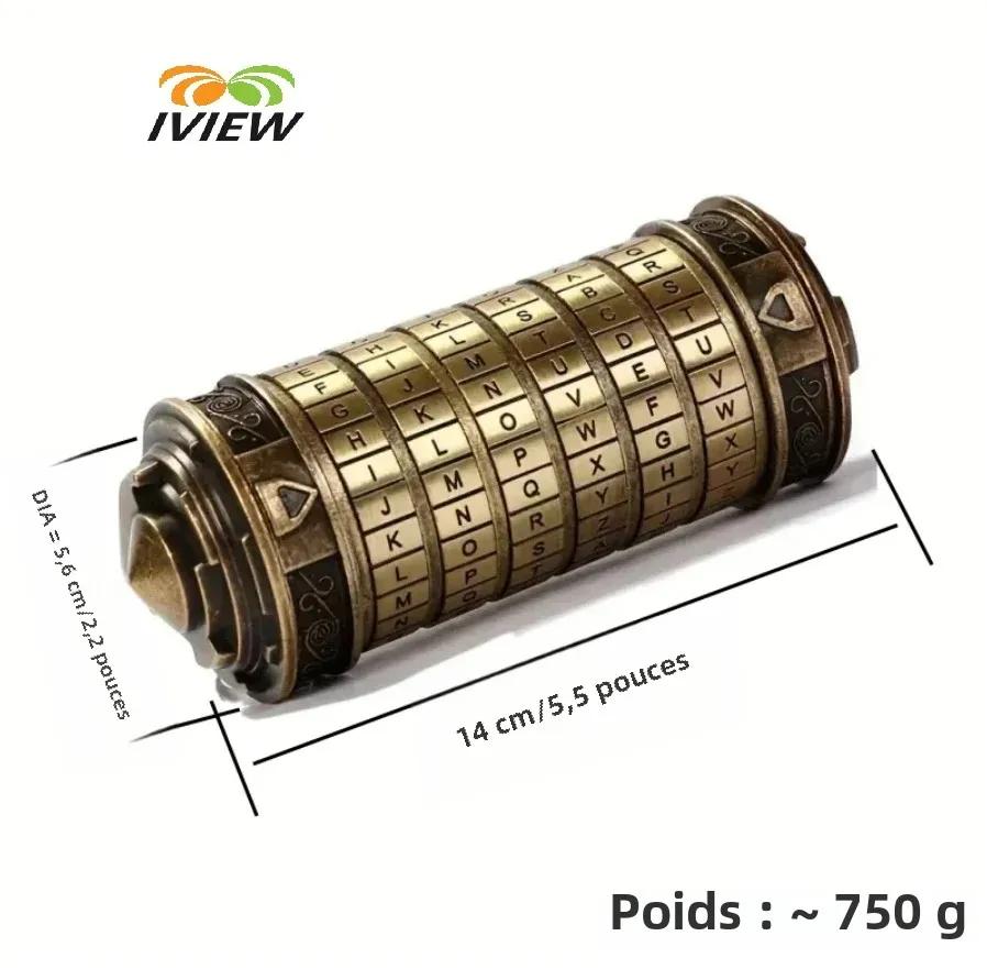 Code jouets métal Cryptex serrures Da Vinci