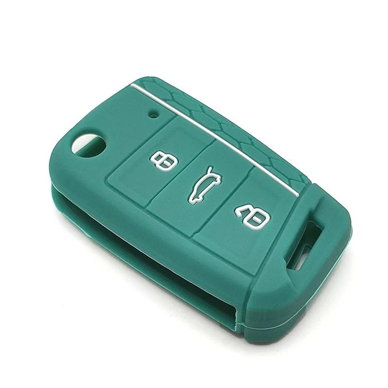 Étui pour clé VW Golf 7 GTI POLO t-cross t-rock Touran Tiguan Skoda Octavia Rapid Kodiaq Fabia Seat Ibiza Leon Ateca Arona