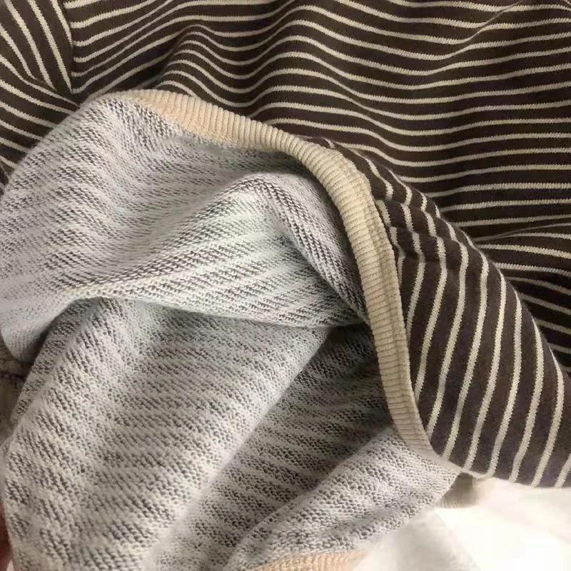 Lawadka coton vêtements pour enfants à manches longues T-shirts rayé bébé garçon hauts pour filles décontracté