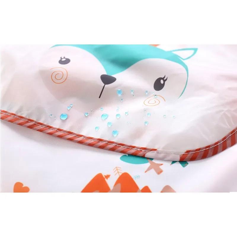 Bavoir imperméable à manches longues pour bébés, écharpe pour tout-petits, Smock d'art, Tablier d'alimentation, Poche pour bébés garçons et filles, Burp grill gels, Bavoirs for1-3Year