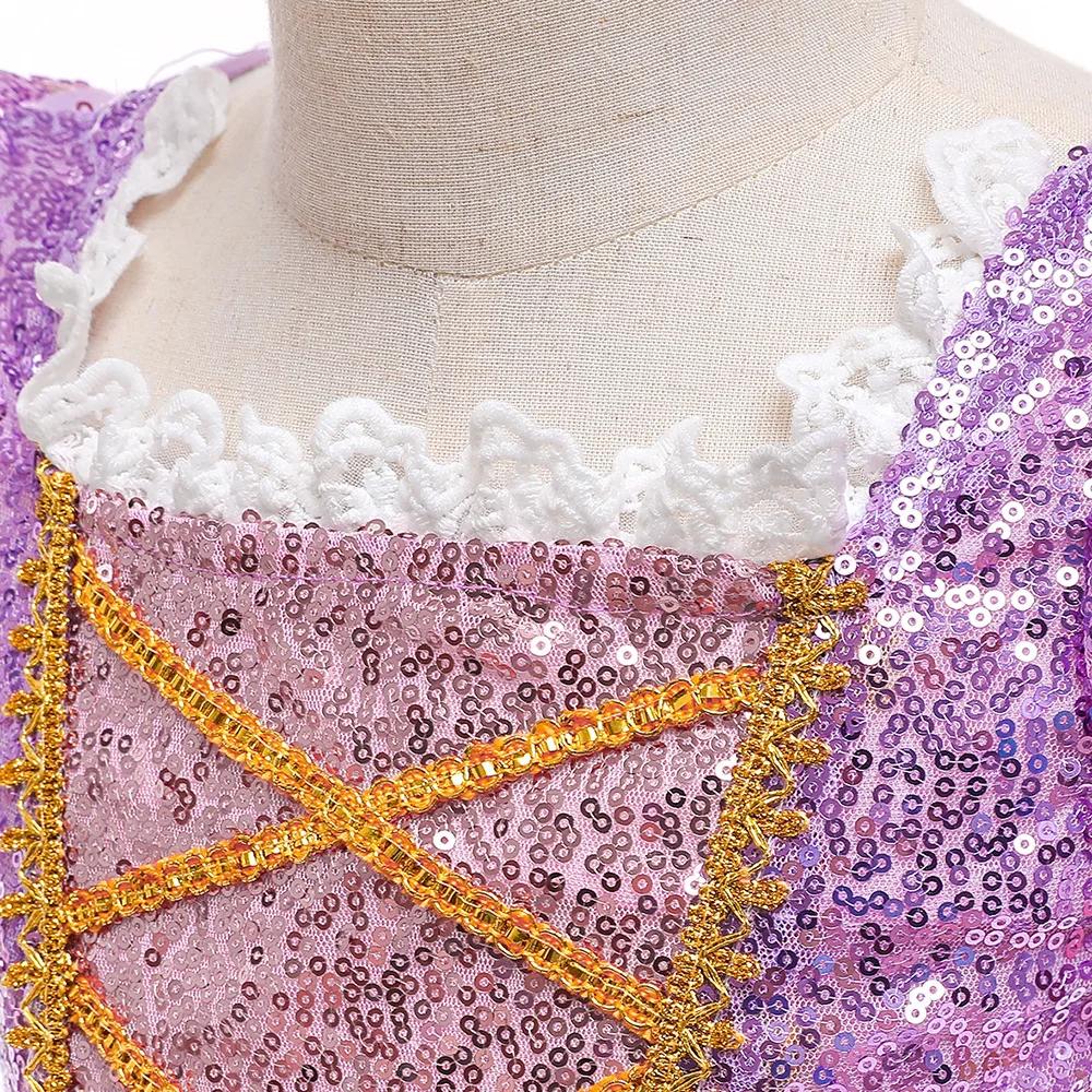 Robe princesse Rapunzel lumineuse LED 2026