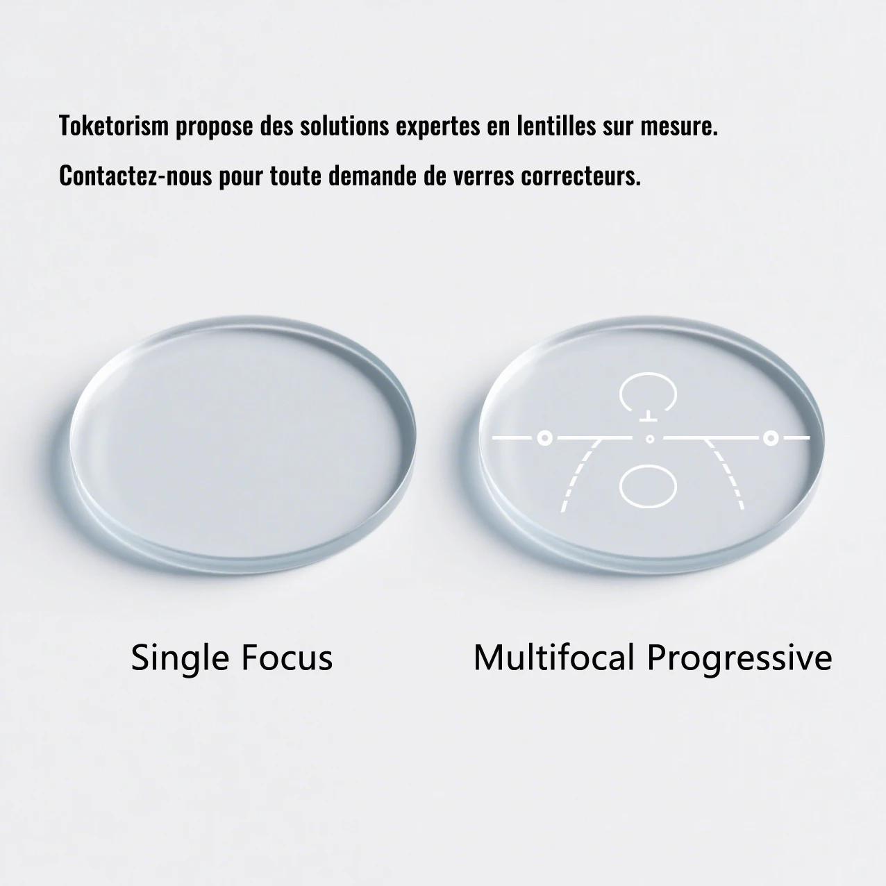 Toketorism qualité myopie presbytie lentilles de Prescription pour lunettes sans monture multifocales