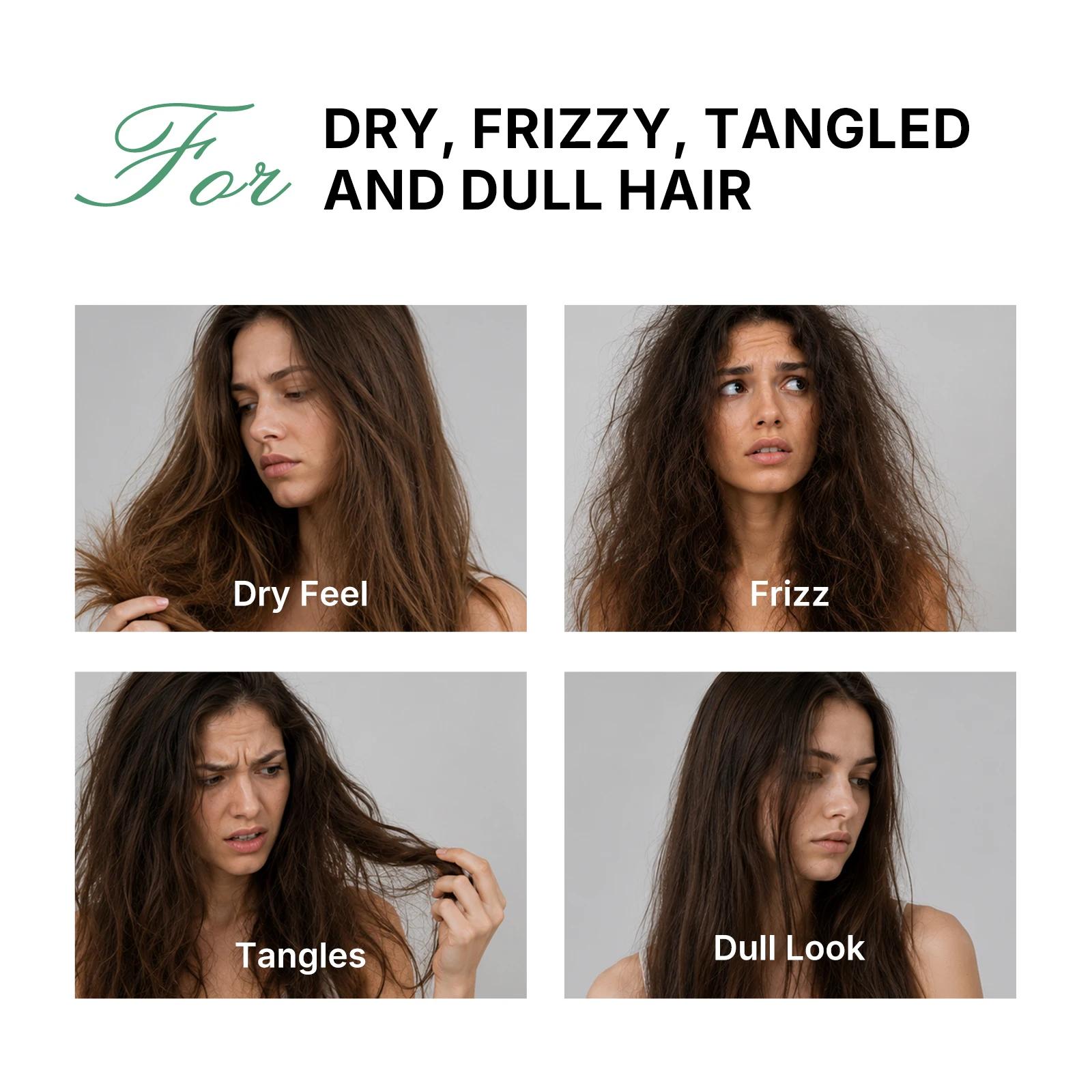 Karseell 200ml protéine laisser dans la crème réparatrice revitalisant traitement des cheveux Essences naturelles produi