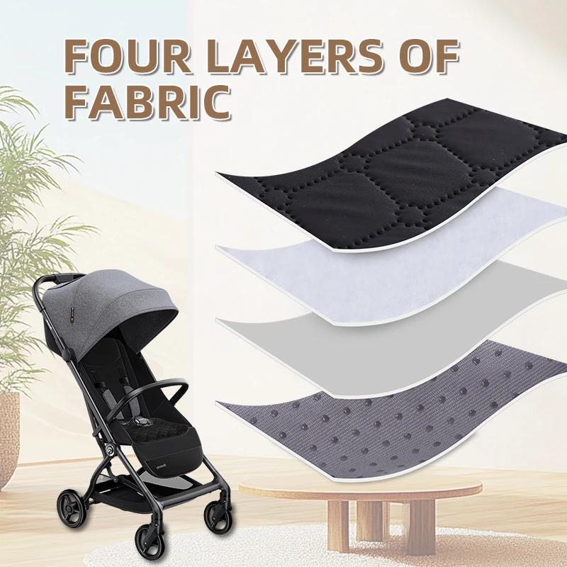 Lot de 1 — Coussin pour siège auto et poussette : doux, confortable, rafraîchissant et respirant — Convient aux sièges auto et aux poussettes pour bébés
