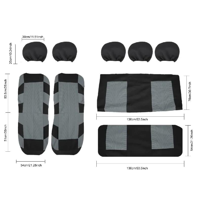 Ensemble de housses de siège de voiture respirantes