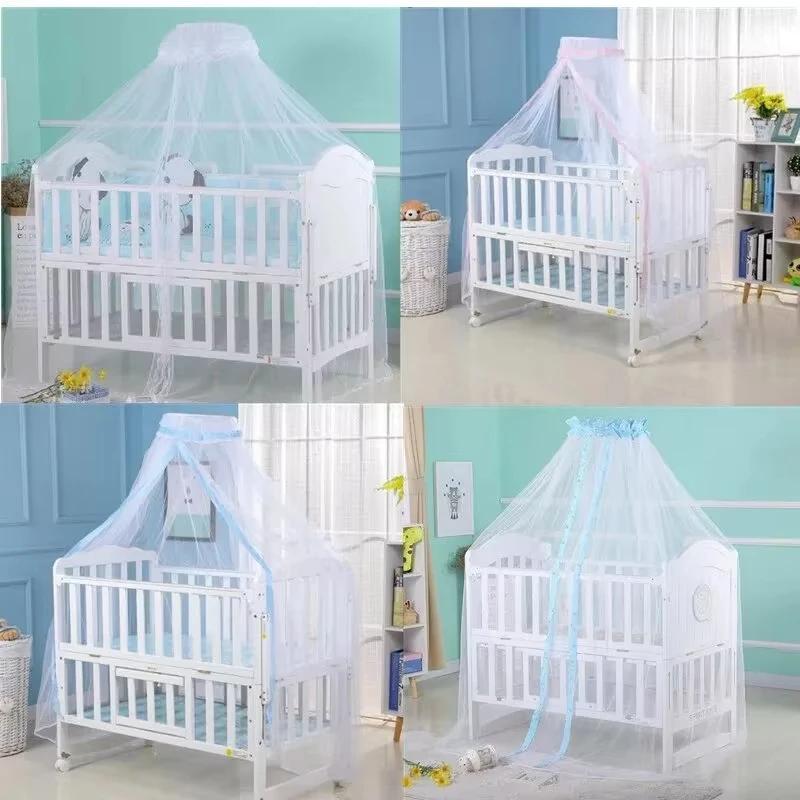 Moustiquaire de lit bébé pliable et portable en forme de dôme pour nouveau-nés et nourrissons