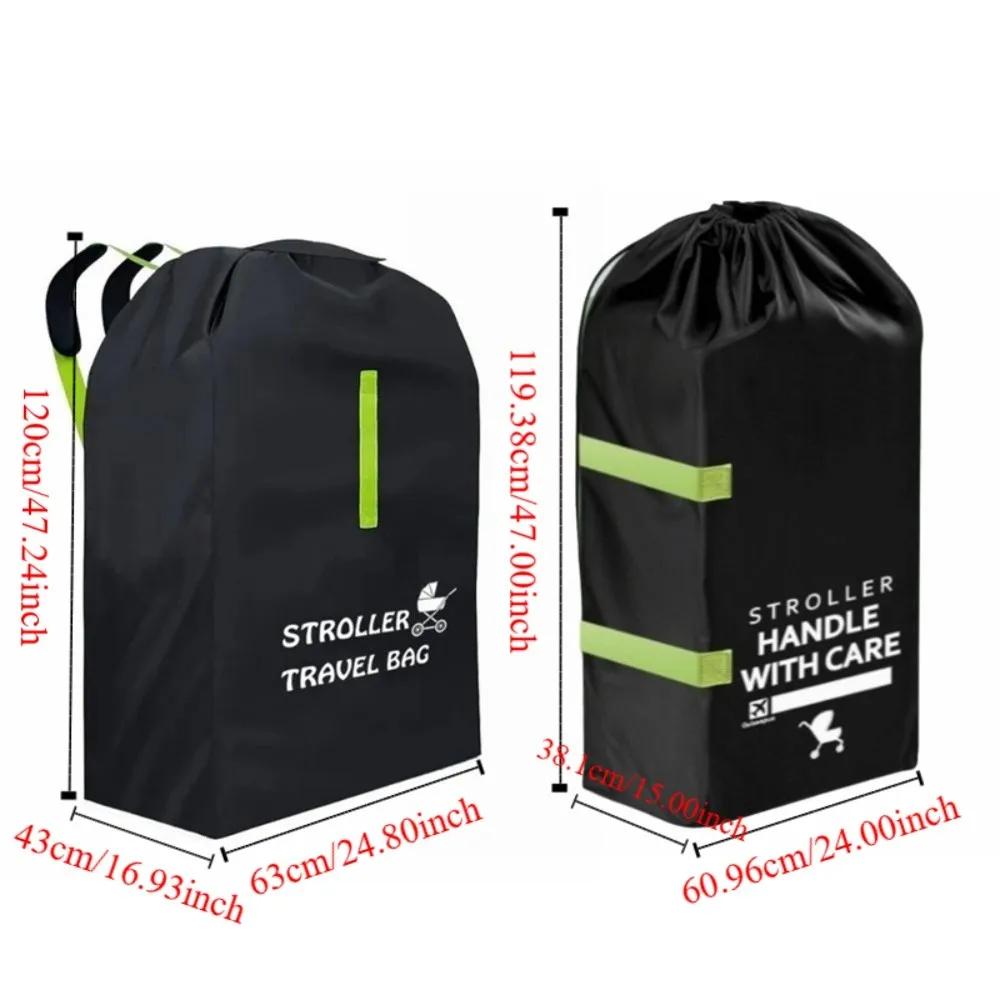 Perfekter reisebegleiter sac de voyage pour poussette de bébé Design léger avec poignée de ceinture d'épaule landau sac à poussière universel