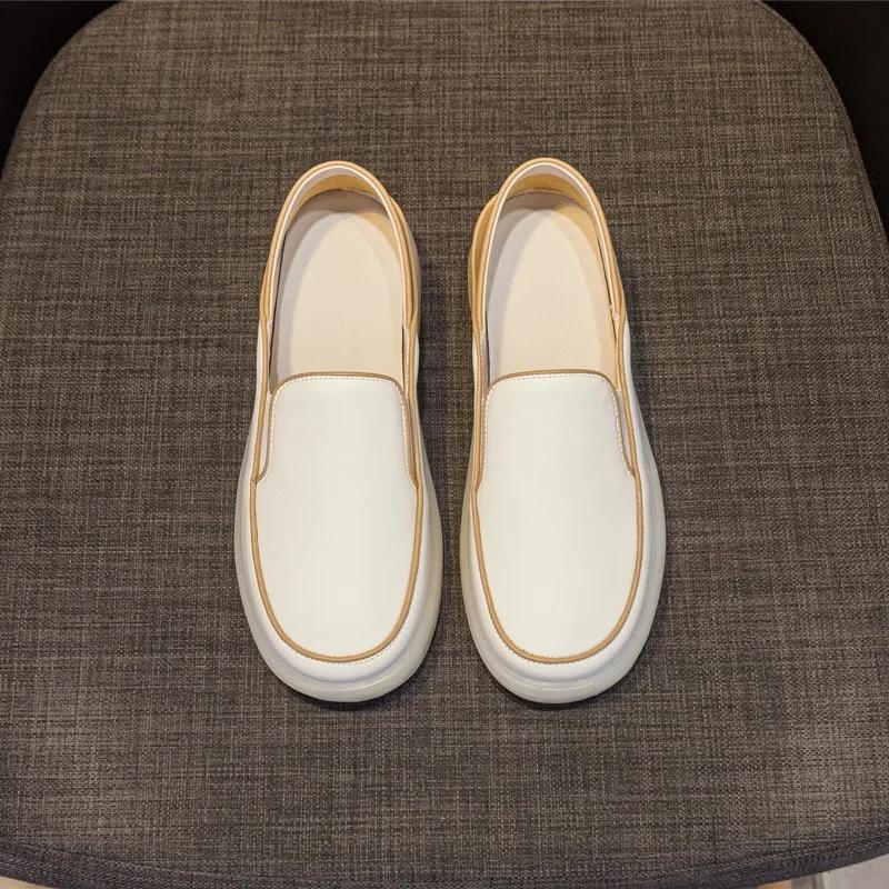 AIYUQI – mocassins en cuir véritable pour femmes