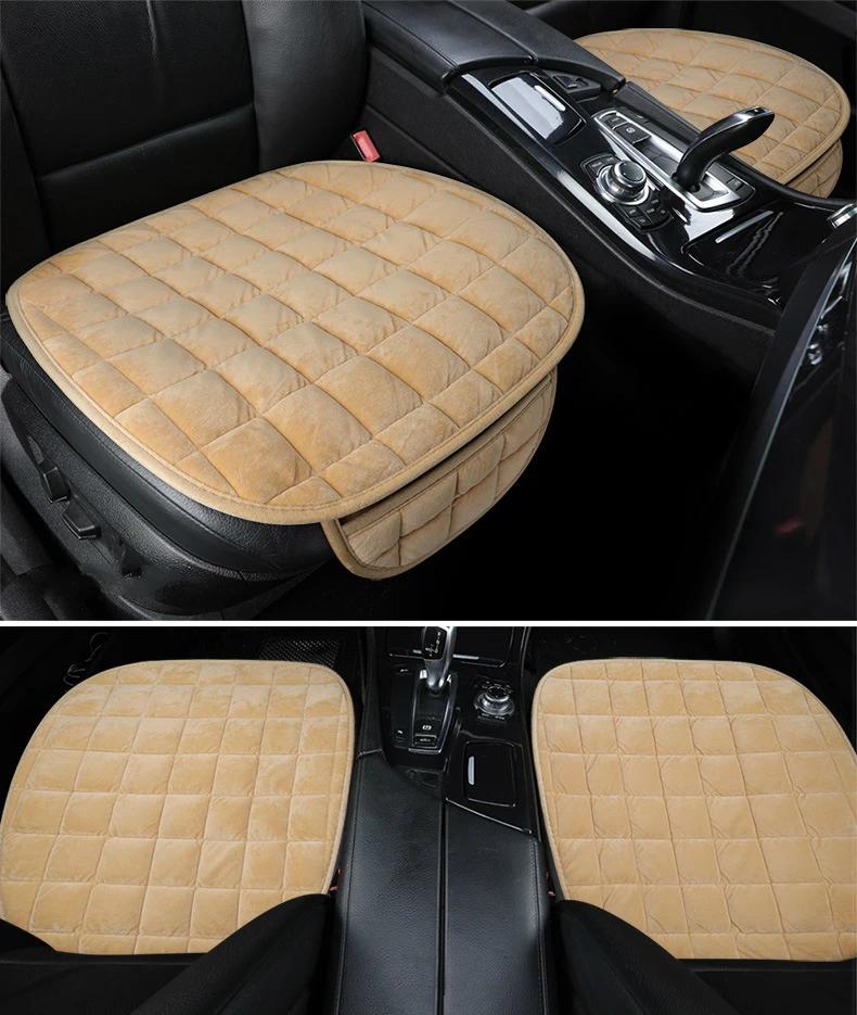 Housse de siège de voiture universelle chaude d'hiver coussin anti-dérapant