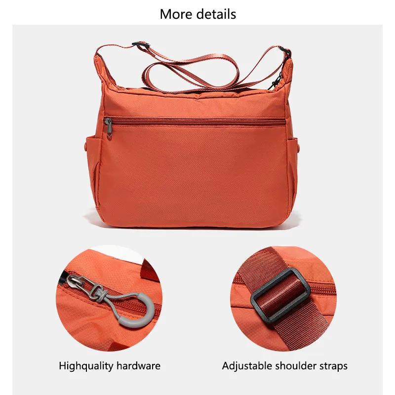 Fouvor sac à bandoulière pour femme en Nylon mode grande capacité sac
