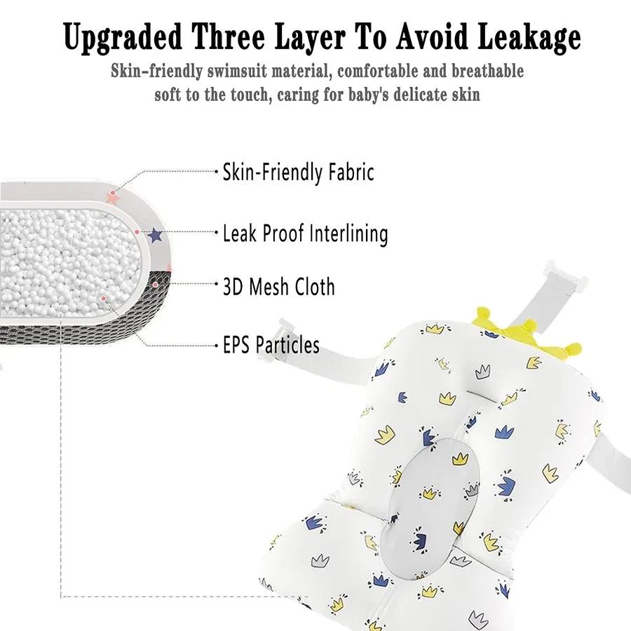 Coussin de bain pour bébé réglable
