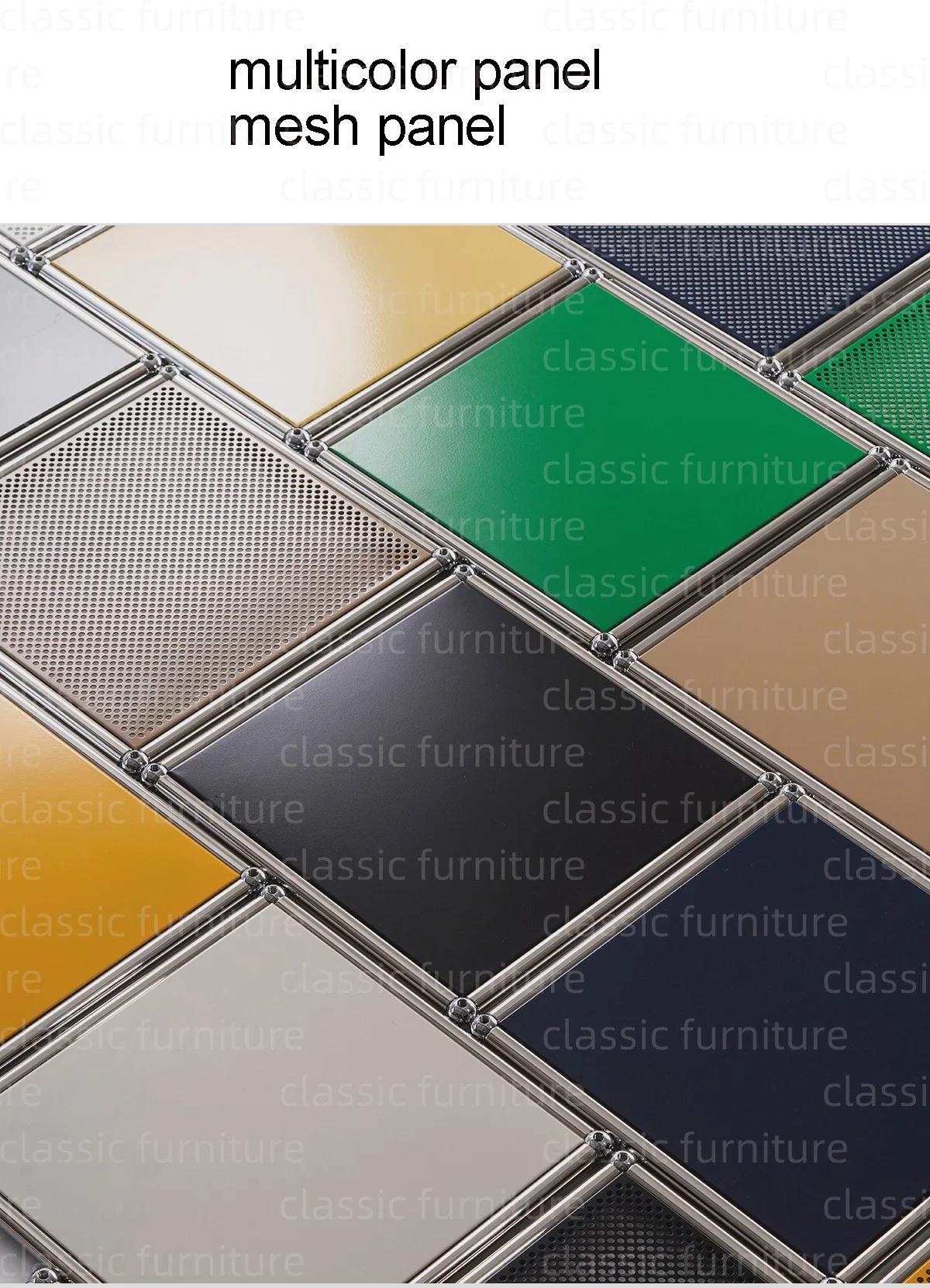 Meubles modulaires personnalisés en métal et acier inoxydable