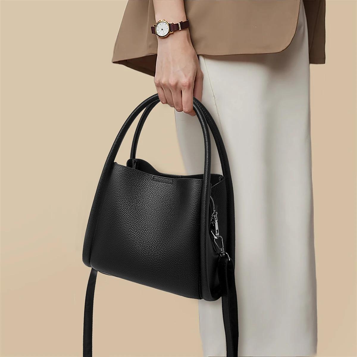 Sac à main pour femme FOXER en cuir véritable