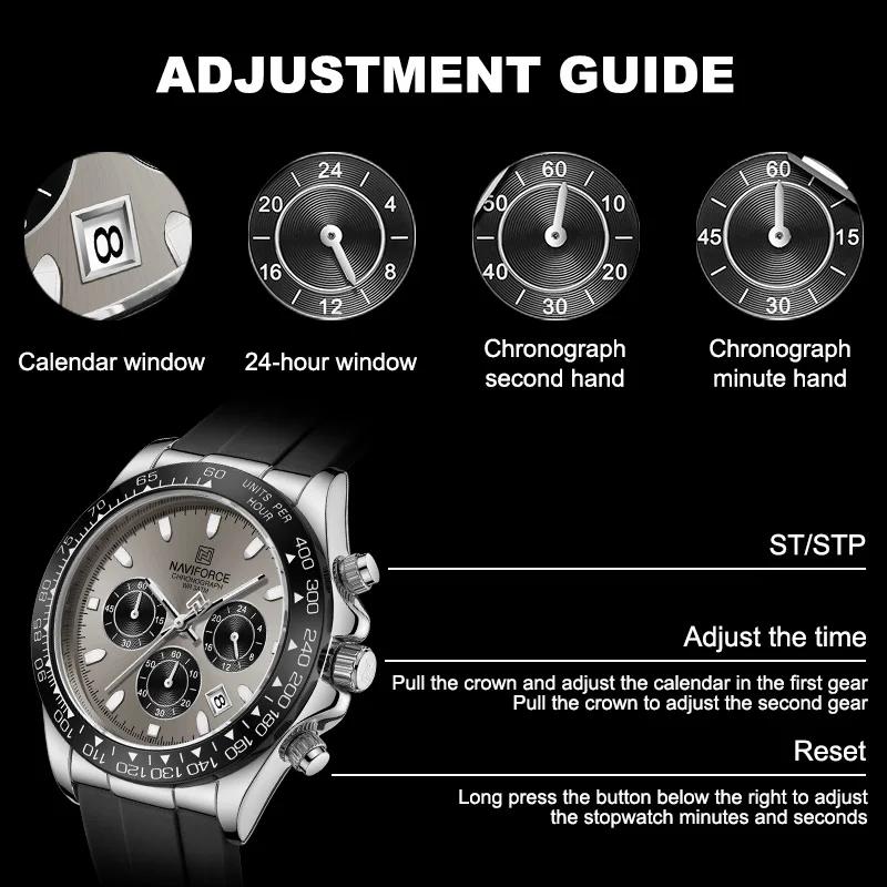 Montre décontractée pour homme NAVIFORCE