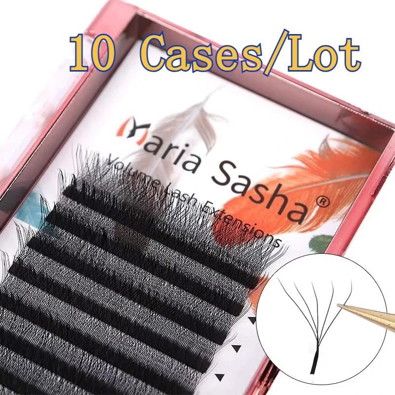 MARIA 10 étuis 5D W cils facile ventilateur Extensions