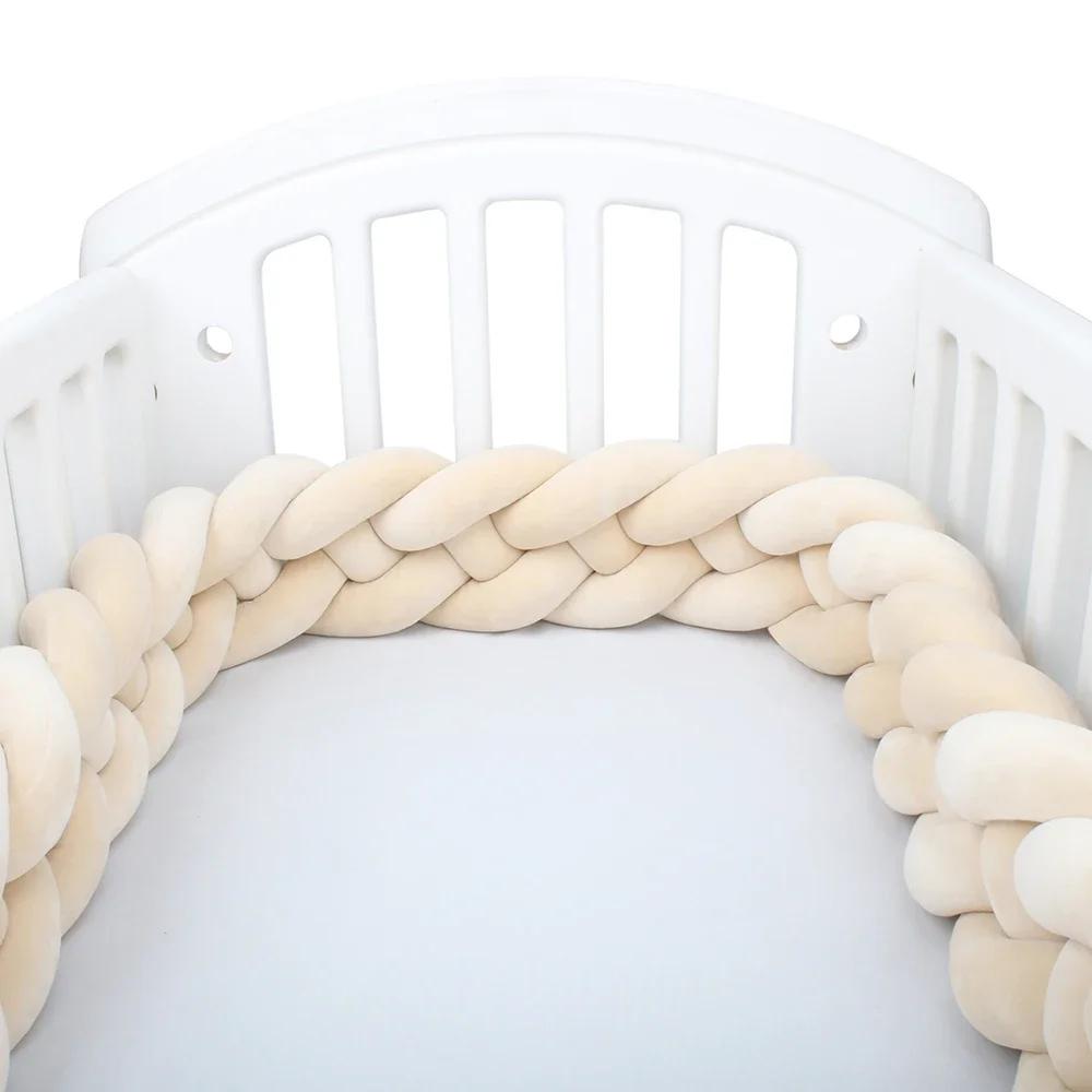 Pare-chocs De berceau Tresse De Lit 4 noués 2-4M