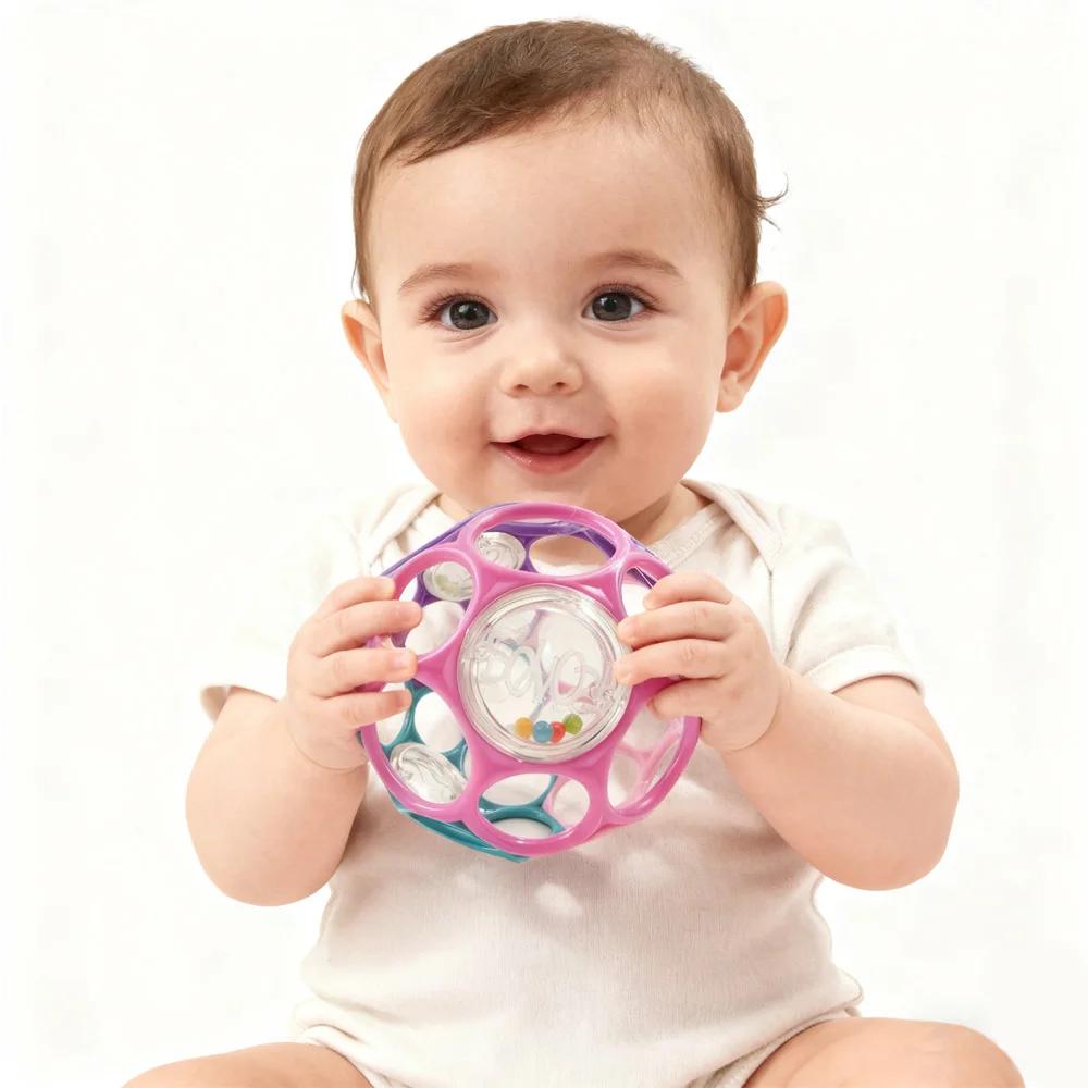 Hochets de boule de préhension doux pour bébé