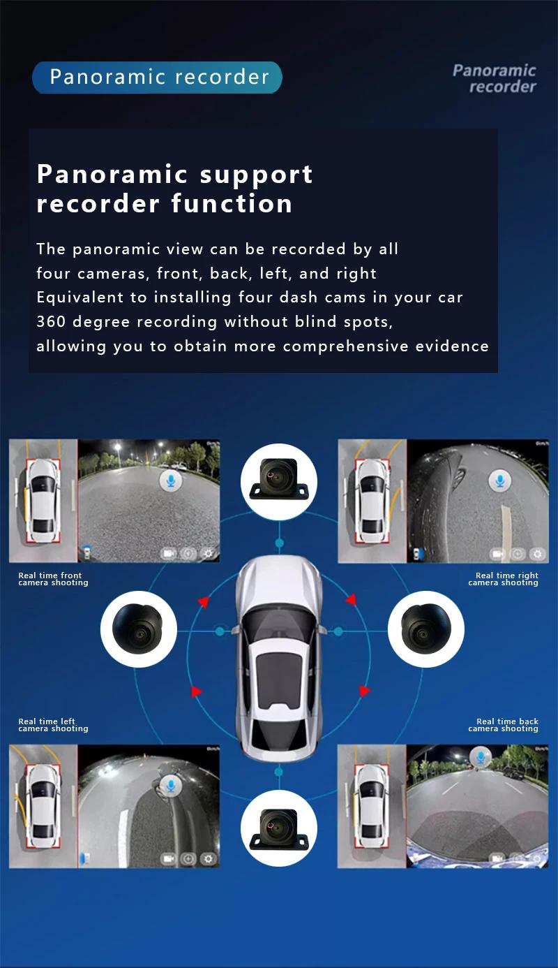Voiture 360 ° Caméra système panoramique pour écran multimédia Android