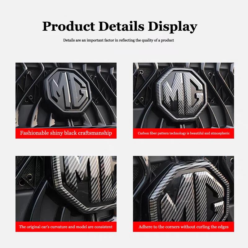 Couverture décorative pour emblème de voiture avant/arrière MG