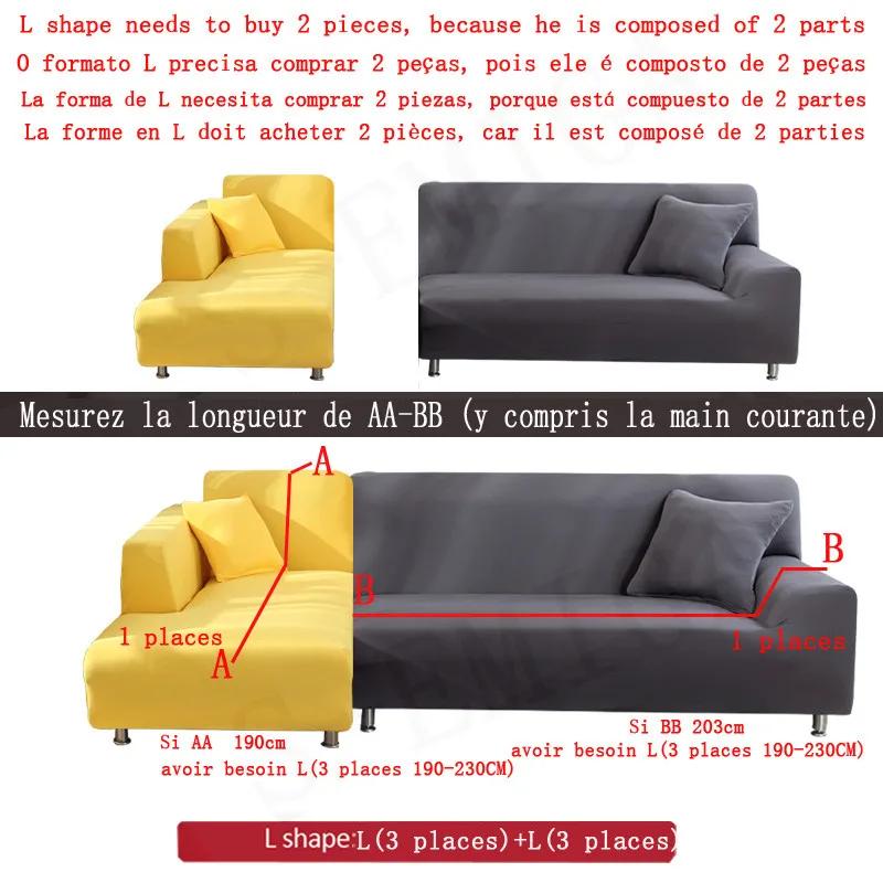 Housses de canapé d'angle solide