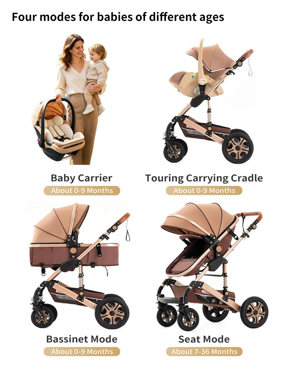 Poussette Standard Réversible 3 en 1 pour Bébé