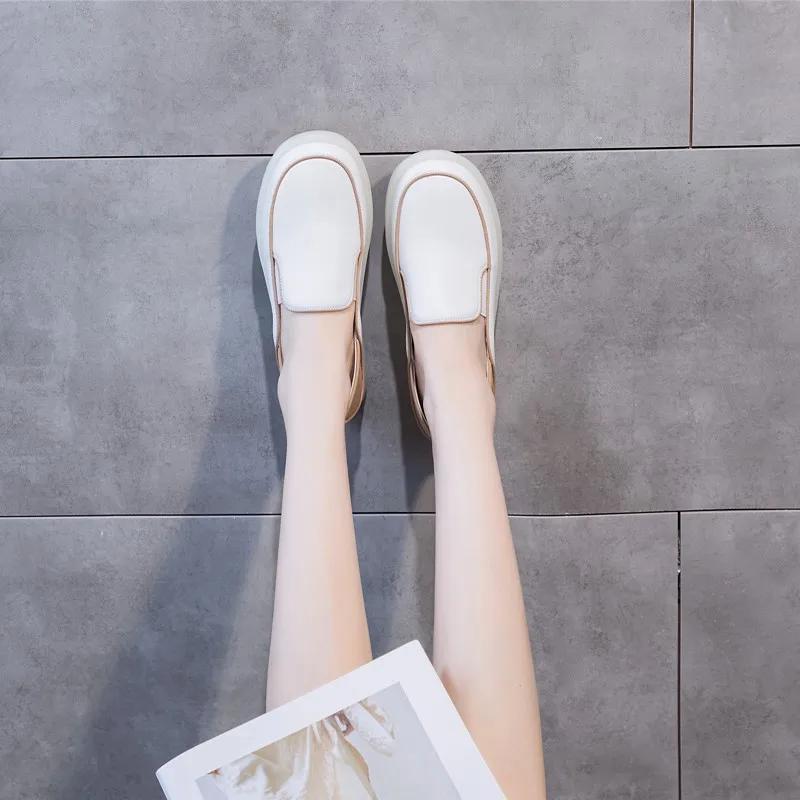 AIYUQI – mocassins en cuir véritable pour femmes