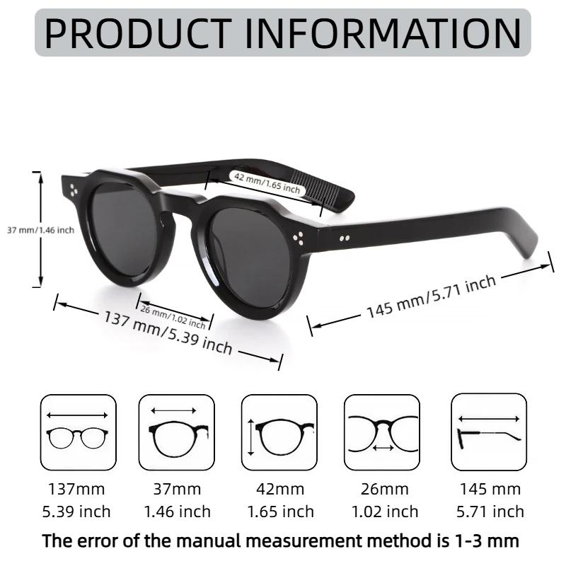 Mode Vintage Rivet Design femmes lunettes de soleil acétate hommes marque de luxe