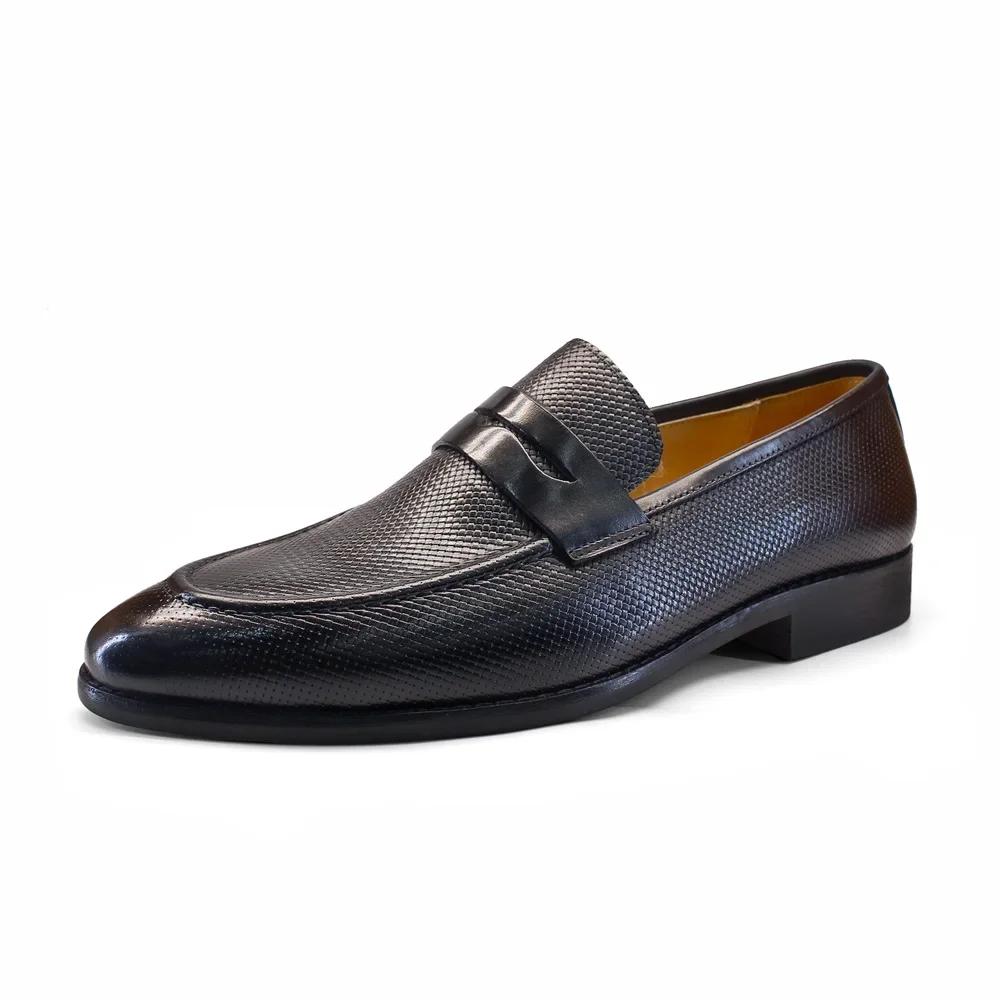 Mocassins confortables en cuir véritable