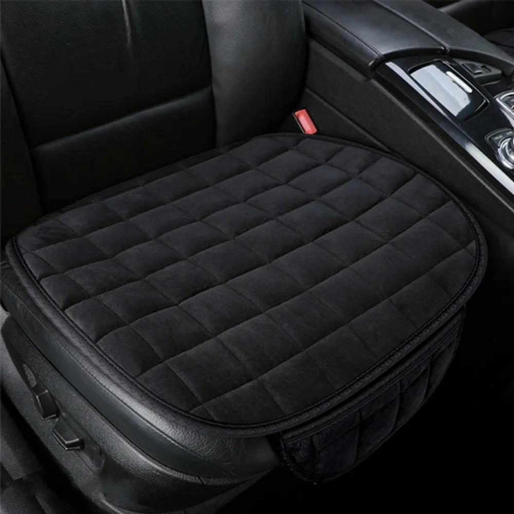 Housse de siège de voiture universelle chaude d'hiver coussin anti-dérapant