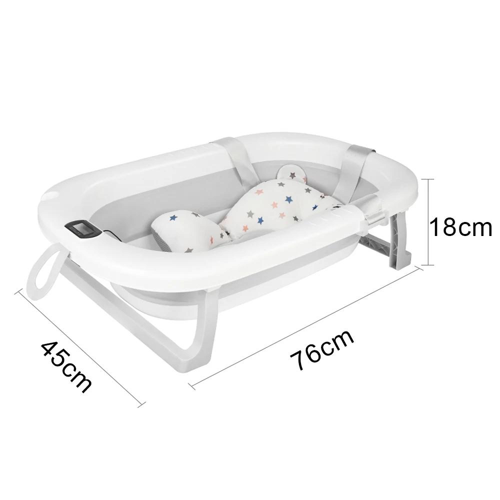 Baignoire bébé pliable avec thermomètre