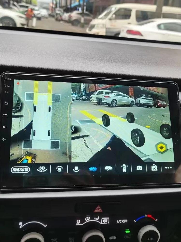 Caméra de voiture 1080P / 720P 360° ° Système de caméras panoramiques universelles Surround View pour système multimédia Android avec fonction 360APP
