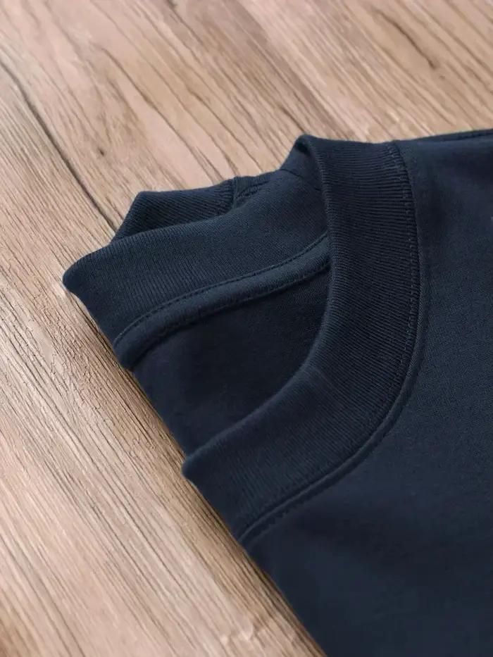 T-shirt Homme Été 2026 Rétro Imprimé Paysage Lettres Col Rond Décontracté Ample Style Urbain 100% Co