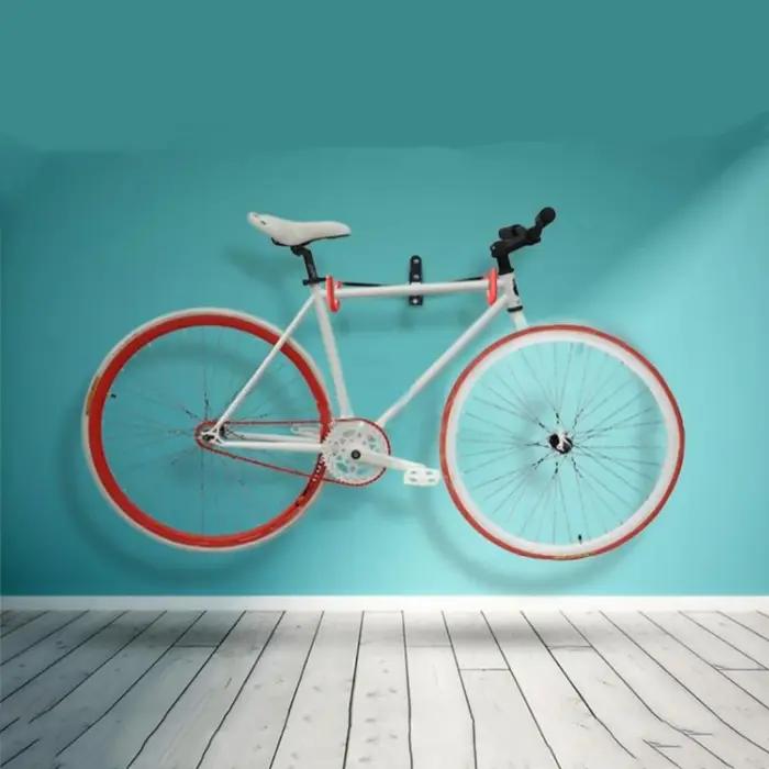 Béquille murale pliable pour vélo support suspendu de route support de vélo crochet mural pliable accessoire de vélo pour garage organisation vélo urbain randonnée cyclisme