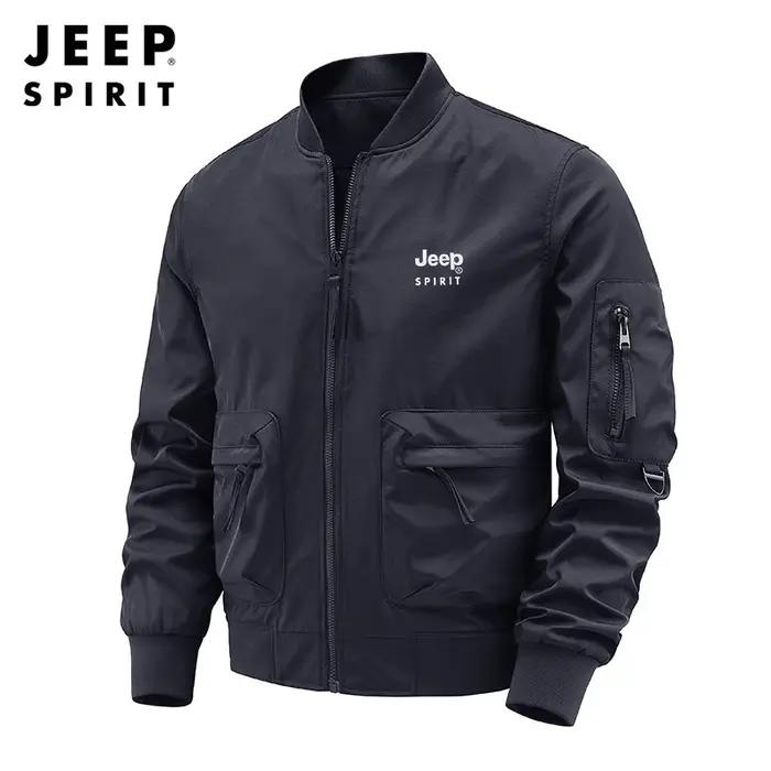 Jeep esprit pilote veste extérieure col montant vêtements de travail costume de baseball hommes prin