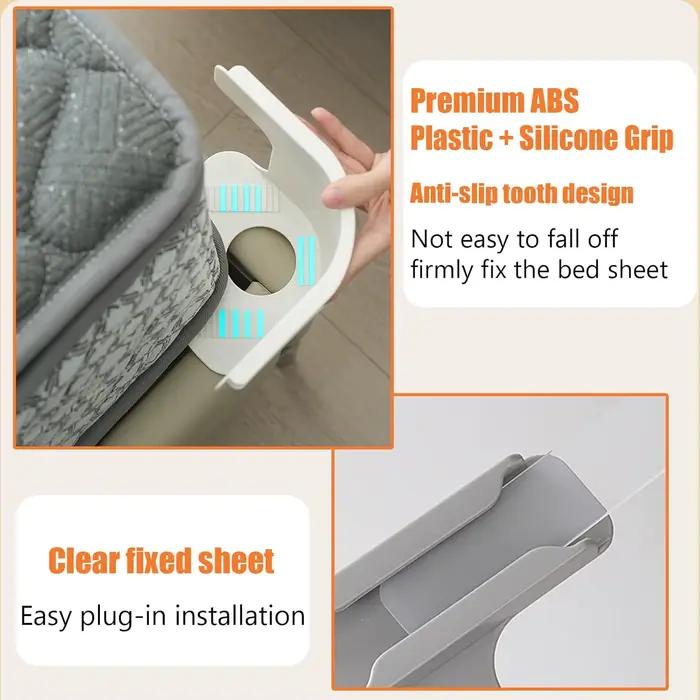 Sangles de support de drap de lit paquet de 4 Clips de drap housse sangles d'angle de matelas antidérapantes sécurisées élastiques robustes ajustement universel pour maison chambre enfant famille