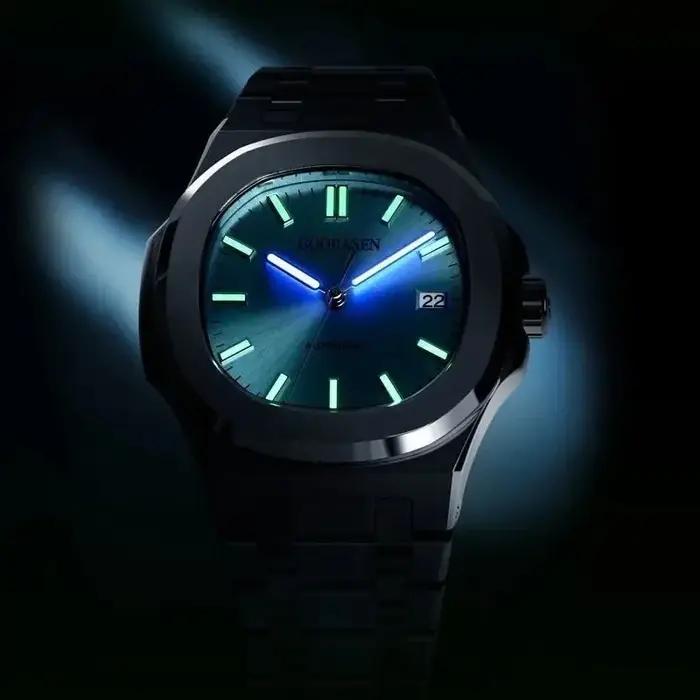 Nouveau 2025 montre automatique pour hommes lumineux homme montres bracelet en acier étanche montres