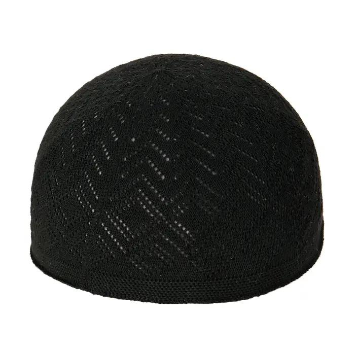 Chapeaux de prière tricotés pour hommes musulmans, Kufi islamique Taqiya Takke Peci, casquette tête