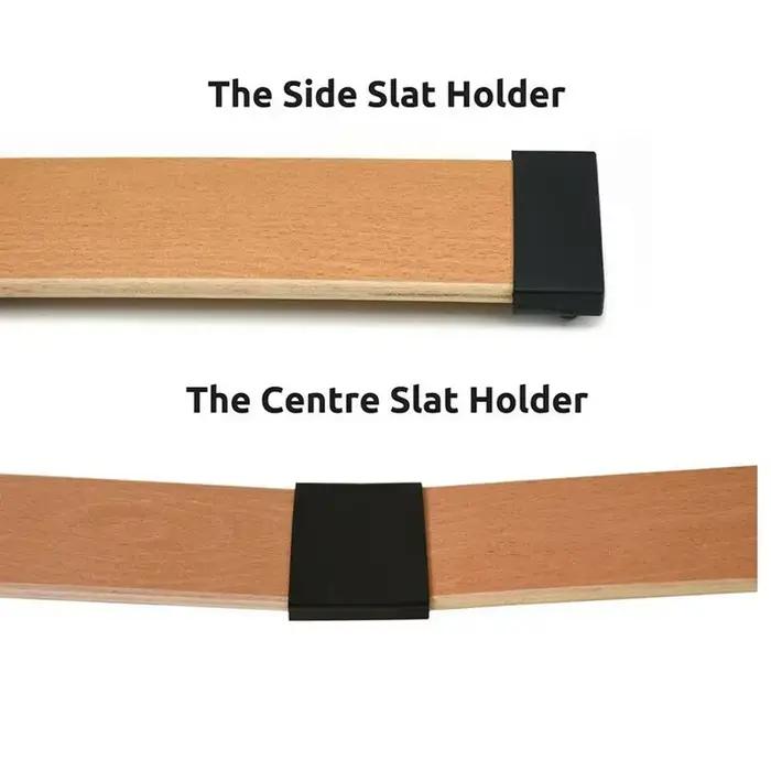 Supports d'extrémité de lattes de lit en plastique, supports pour fixer les lattes en bois, base de