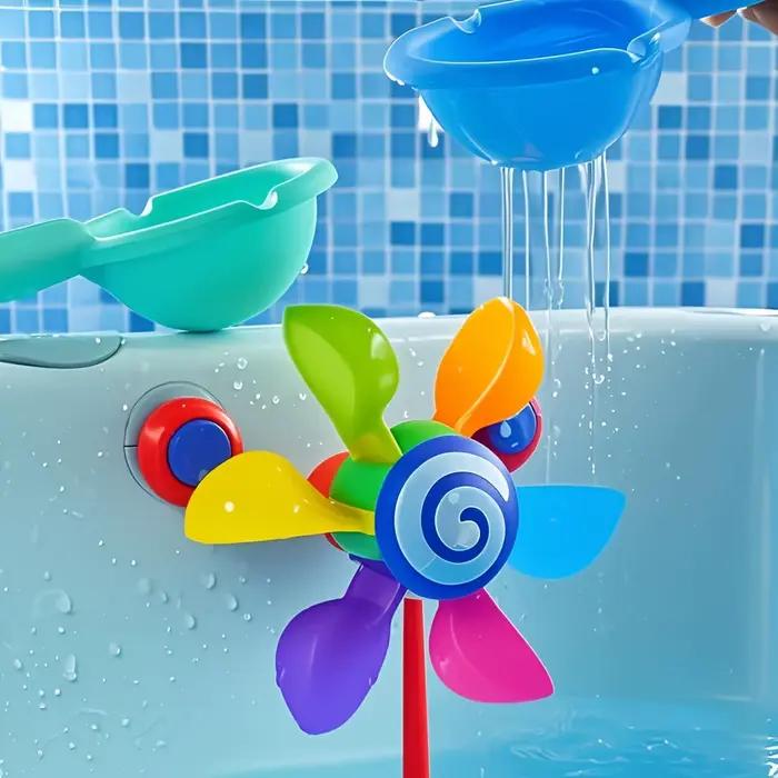 Jouets de bain de moulin à vent rotatif amusants, cadeaux de bain sensoriels pour enfants, cadeaux d