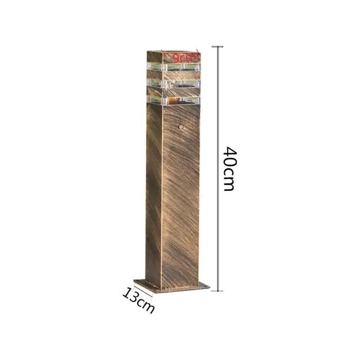 Lampes LED d'extérieur en aluminium pour pelouse, jardin, rue, lampadaires étanches pour jardin, pel