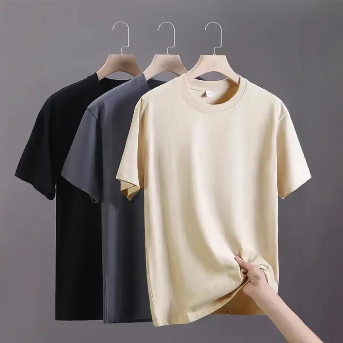 T-shirts pour hommes 2025 été surdimensionné coton T-Shirt décontracté haute qualité manches courtes