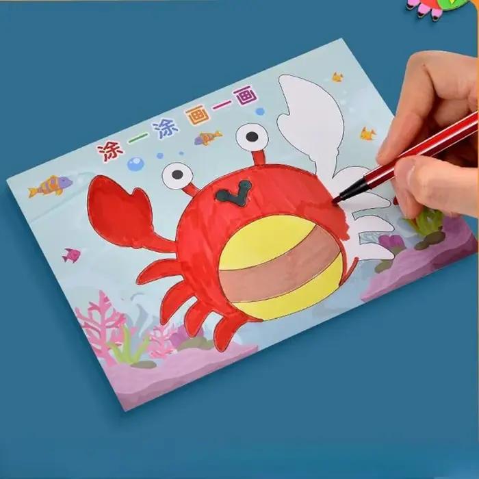 10 pièces 3D EVA mousse autocollant Puzzle jeu bricolage dessin animé animaux artisanat jouets enfan