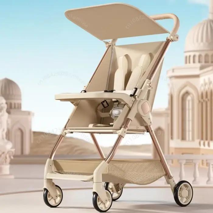 Poussette bébé parapluie ultra-légère pour voyages et escalades de salle à manger avec dossier réglable pour confort optimal