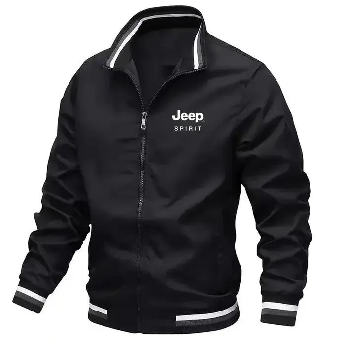 Nouvelle veste décontractée à col montant pour homme Jeep 2026, haute qualité, printemps-automne, co