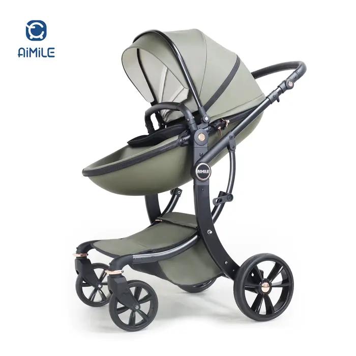 Haute qualité 3 en 1 bébé poussette de luxe multifonctionnel bébé landau bébé poussettes
