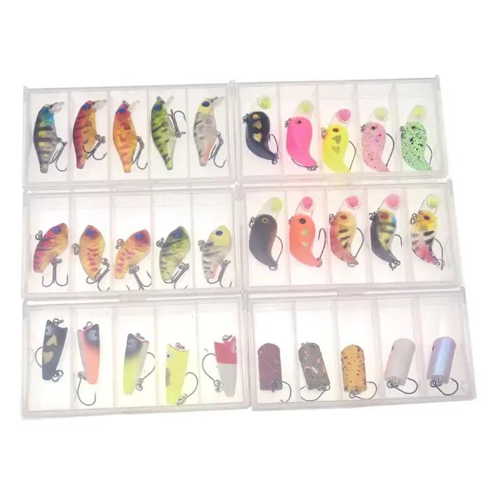 JYJ 1 boîte petite pêche dure ABS plastique leurre appât surface méné coulant leurre wobbler pour ba