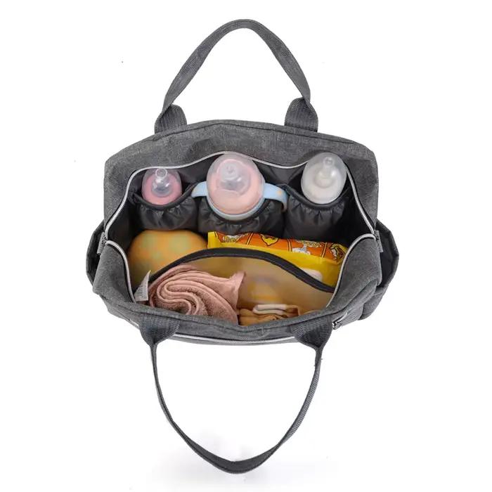 Sac à langer imperméable bébé - Sac de voyage maternité bandoulière pour poussette et sorties
