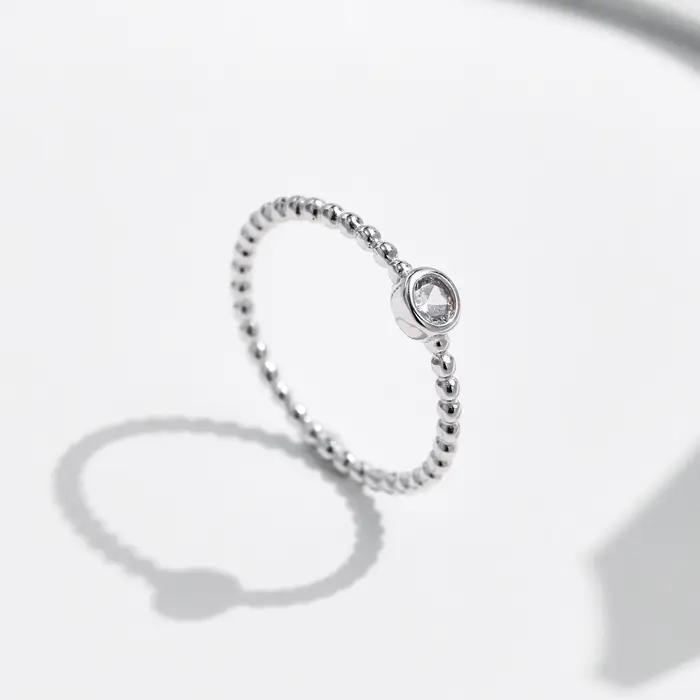 MODIAN – bague Moissanite en argent Sterling 925, perles, bagues empilables à la mode pour femmes, b