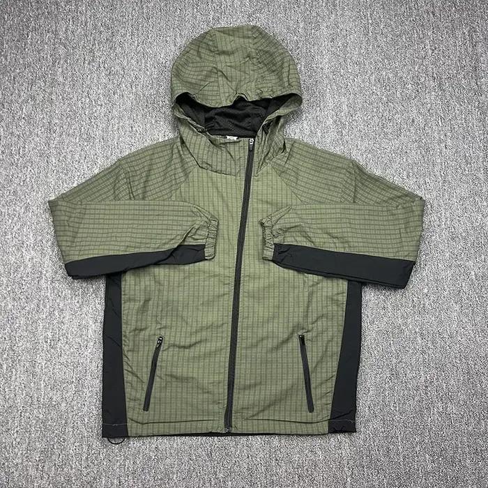 Veste d'extérieur toutes saisons de qualité supérieure coupe-vent avec doublure en maille bleu-vert